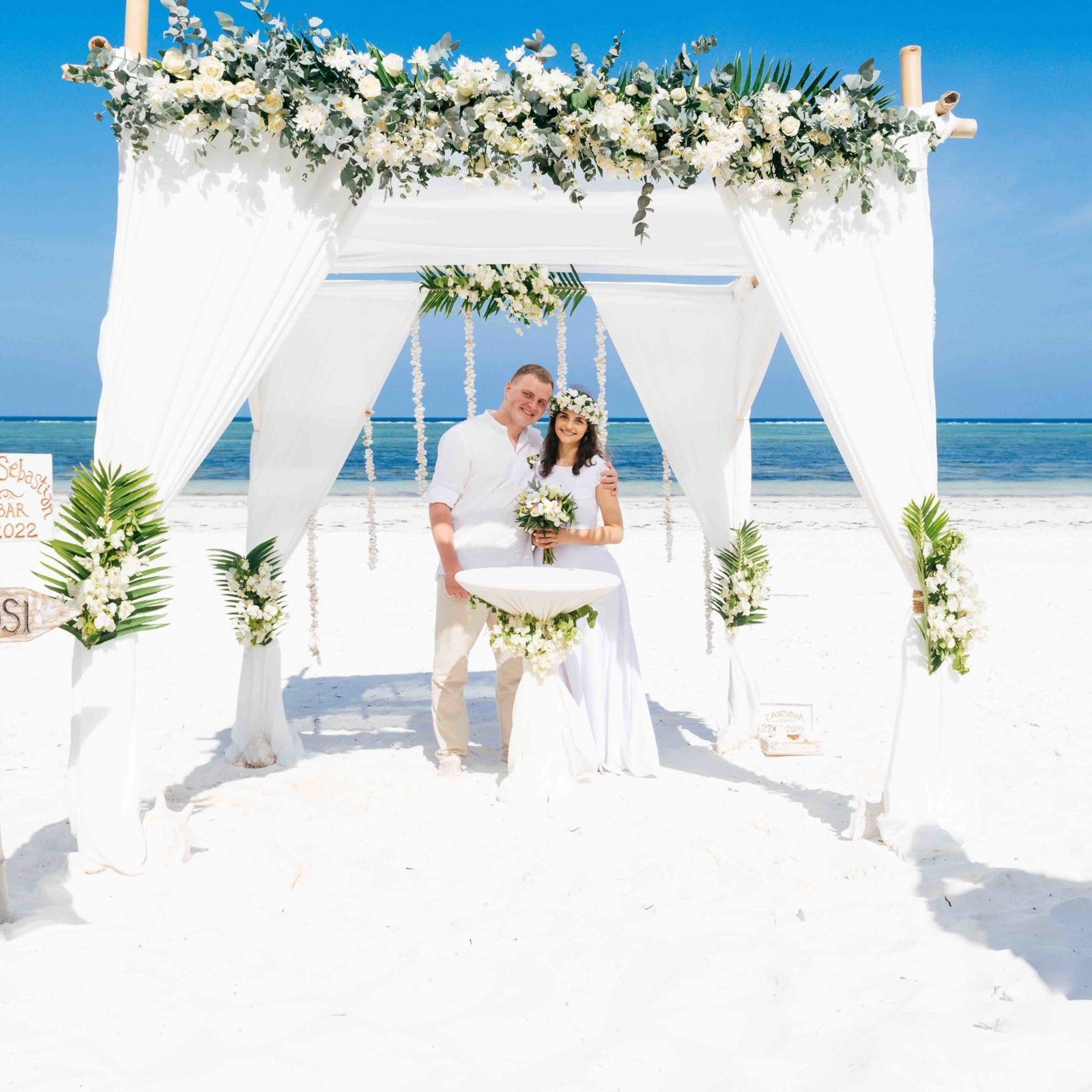 Beach wedding in Zanzibar